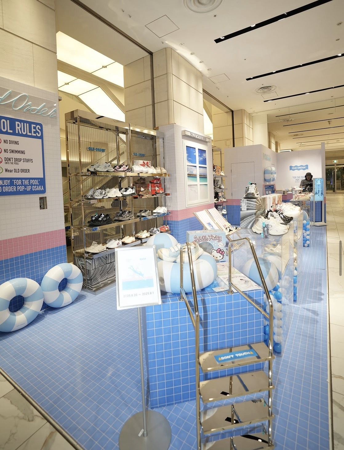 OLD ORDER FOR THE POOL POP UP 心斎橋PARCO プールをテーマにした会場